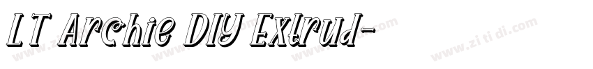 LT Archie DIY Extrud字体转换